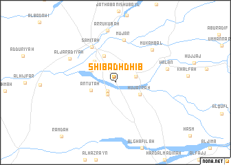 map of Shi‘b adh Dhiʼb