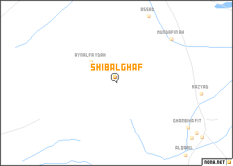 map of Shi‘b al Ghāf