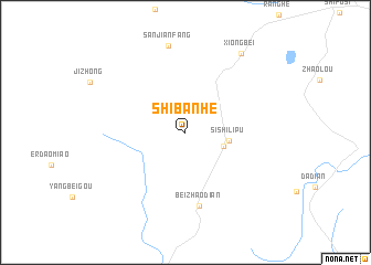 map of Shibanhe