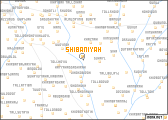 map of Shībānīyah