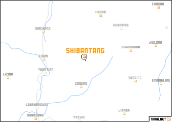 map of Shibantang