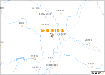 map of Shibantang