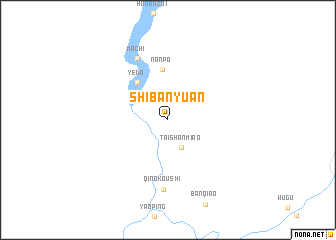 map of Shibanyuan