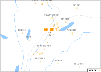 map of Shībān