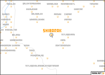 map of Shībarak