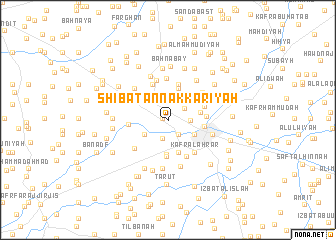 map of Shībat an Nakkārīyah