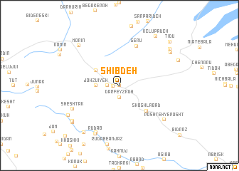 map of Shīb Deh