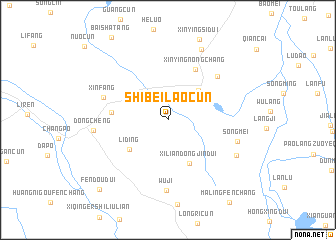 map of Shibeilaocun