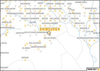 map of Shīb Gūreh