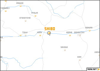 map of Shibō