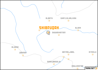 map of Shi‘b Ruqah