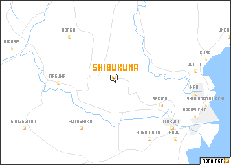 map of Shibukuma