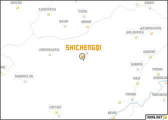 map of Shichengqi