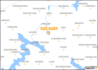 map of Shichuan