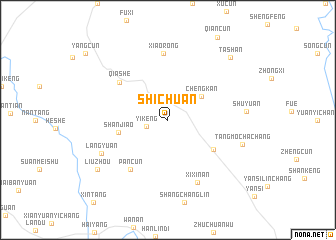 map of Shichuan