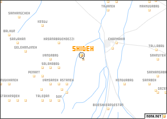 map of Shīdeh