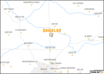 map of Shideler