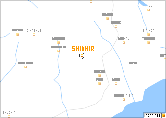 map of Shidhir