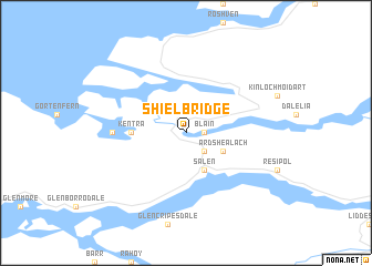 map of Shiel Bridge