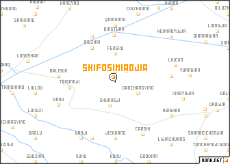 map of Shifosimiaojia