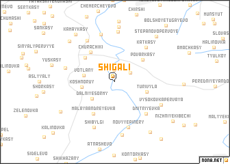 map of Shigali