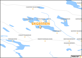 map of Shiganniemi