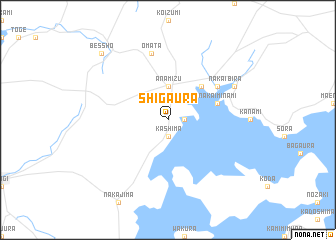 map of Shigaura