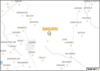 map of Shigirnī