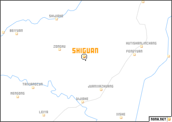map of Shiguan