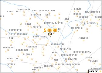 map of Shīḩān