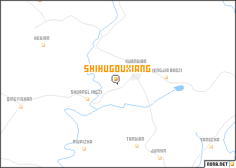 map of Shihugouxiang