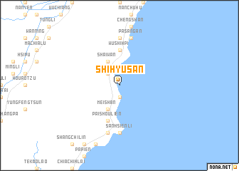 map of Shih-yü-san