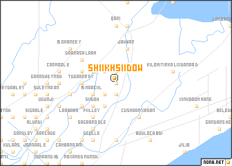 map of Shiikh Siidow