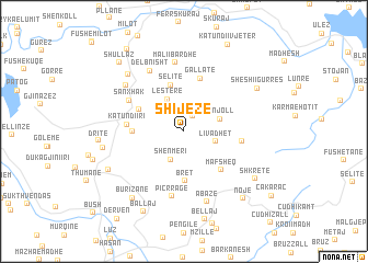 map of Shijezë