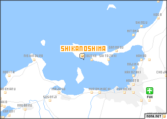 map of Shikanoshima