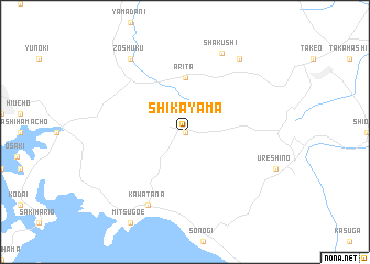 map of Shikayama