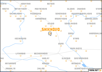 map of Shikhovo