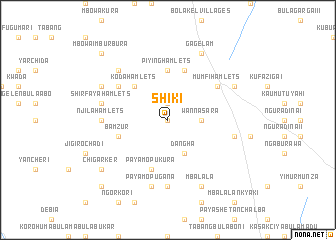 map of Shiki