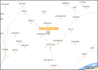 map of Shikwokwa