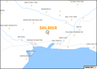 map of Shilanka