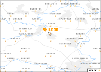 map of Shildon