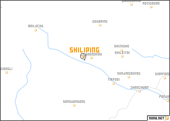 map of Shiliping