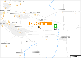 map of Shiloh Station