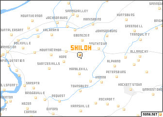 map of Shiloh