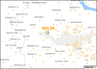 map of Shiloh