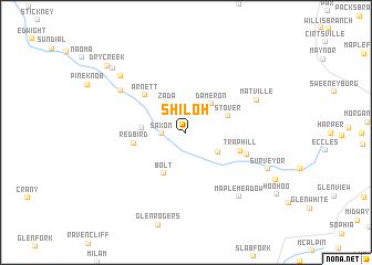 map of Shiloh