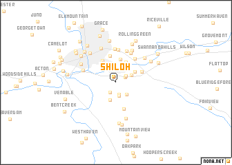 map of Shiloh