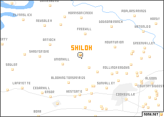 map of Shiloh