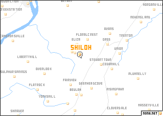 map of Shiloh