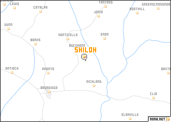 map of Shiloh